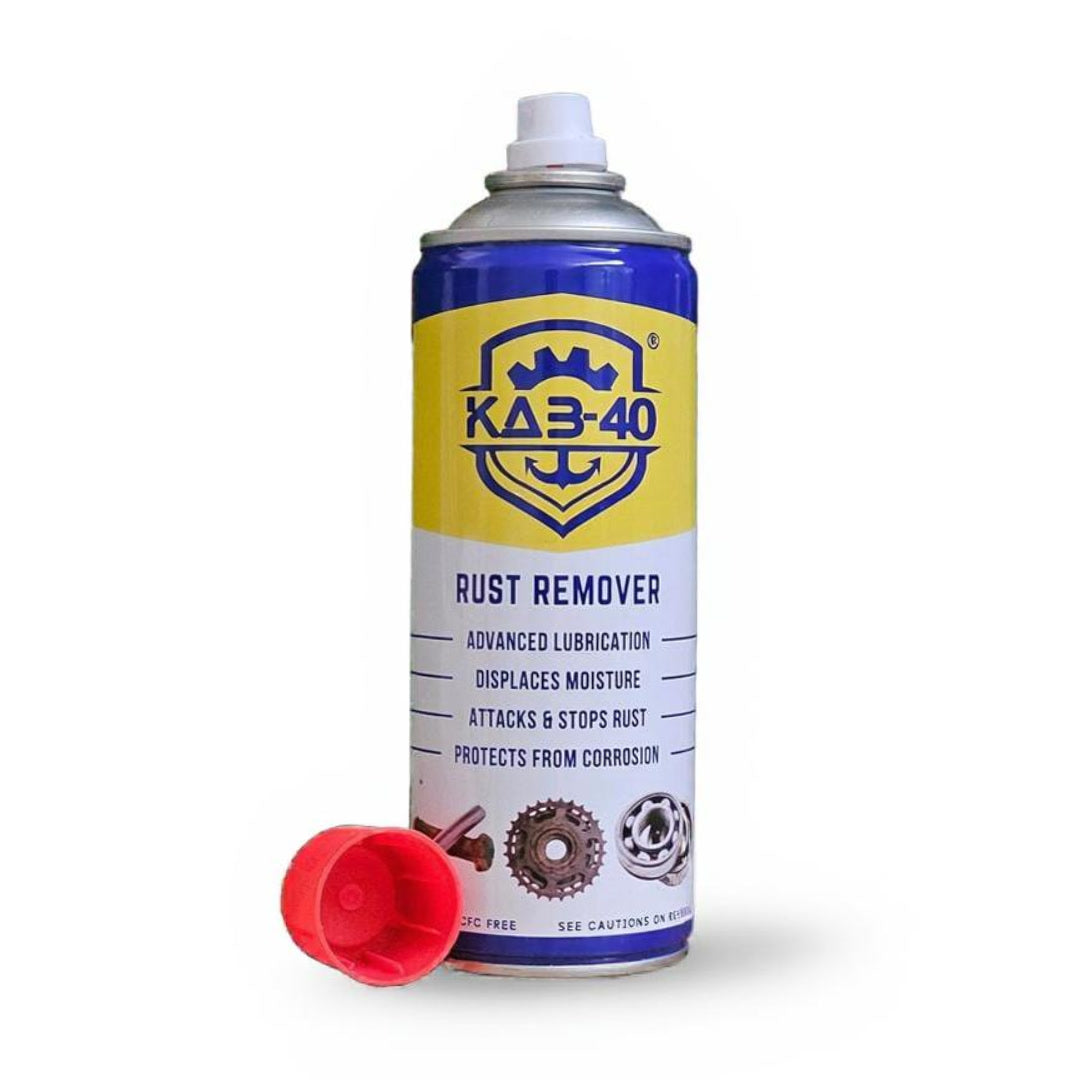 KAB-40, Multipurpose Spray, 400 ml Rust Remover, Lubricant, Stain Remover, Powerful Chimney Cleaner, Automotive maintenance, Degreaser, and Bike Chain Cleaner & Chain Lube