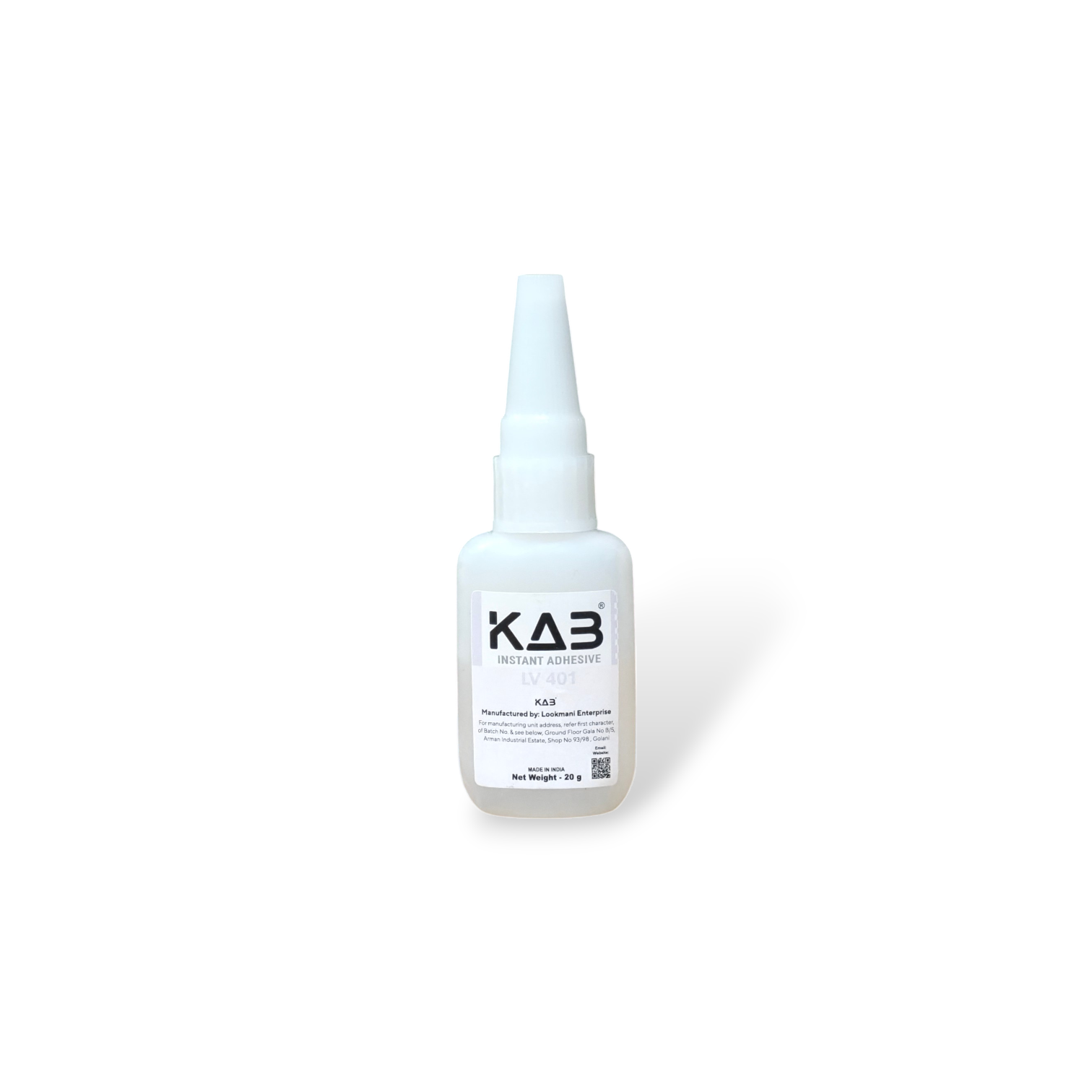 KAB LV 401 (20g) Super Glue Instant Adhesive for Strong Bonding